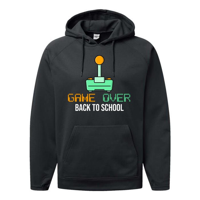 Game Over Back To School Gaming Performance Fleece Hoodie