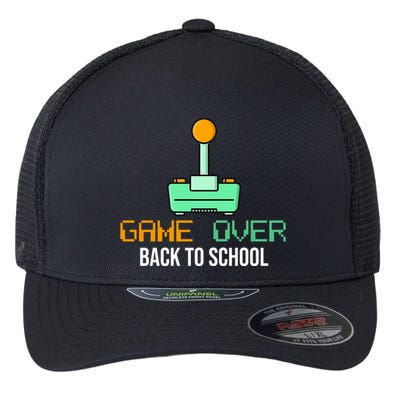 Game Over Back To School Gaming Flexfit Unipanel Trucker Cap