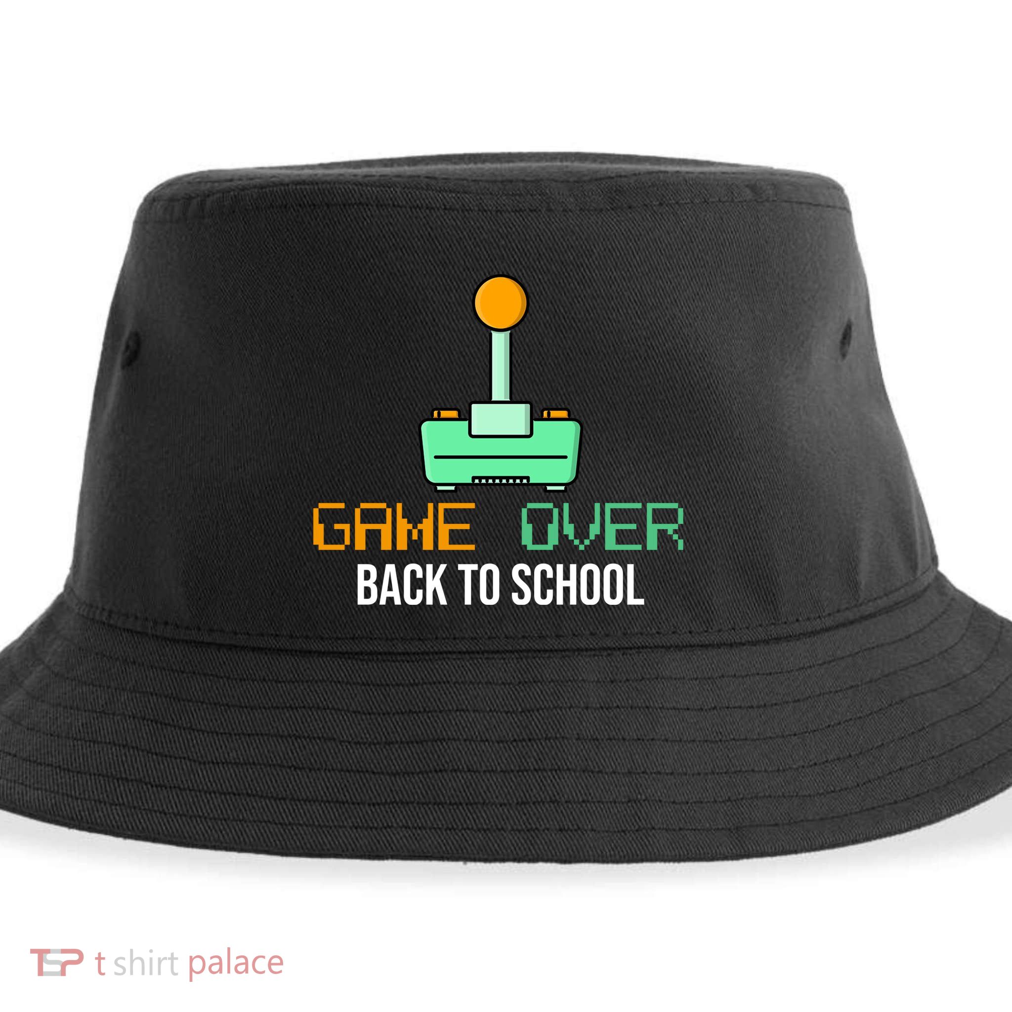 Game Over Back To School Gaming Sustainable Bucket Hat