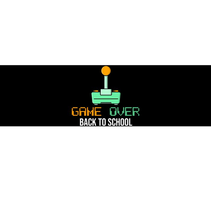 Game Over Back To School Gaming Bumper Sticker