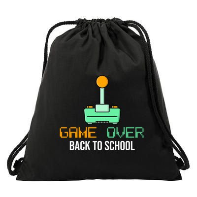 Game Over Back To School Gaming Drawstring Bag