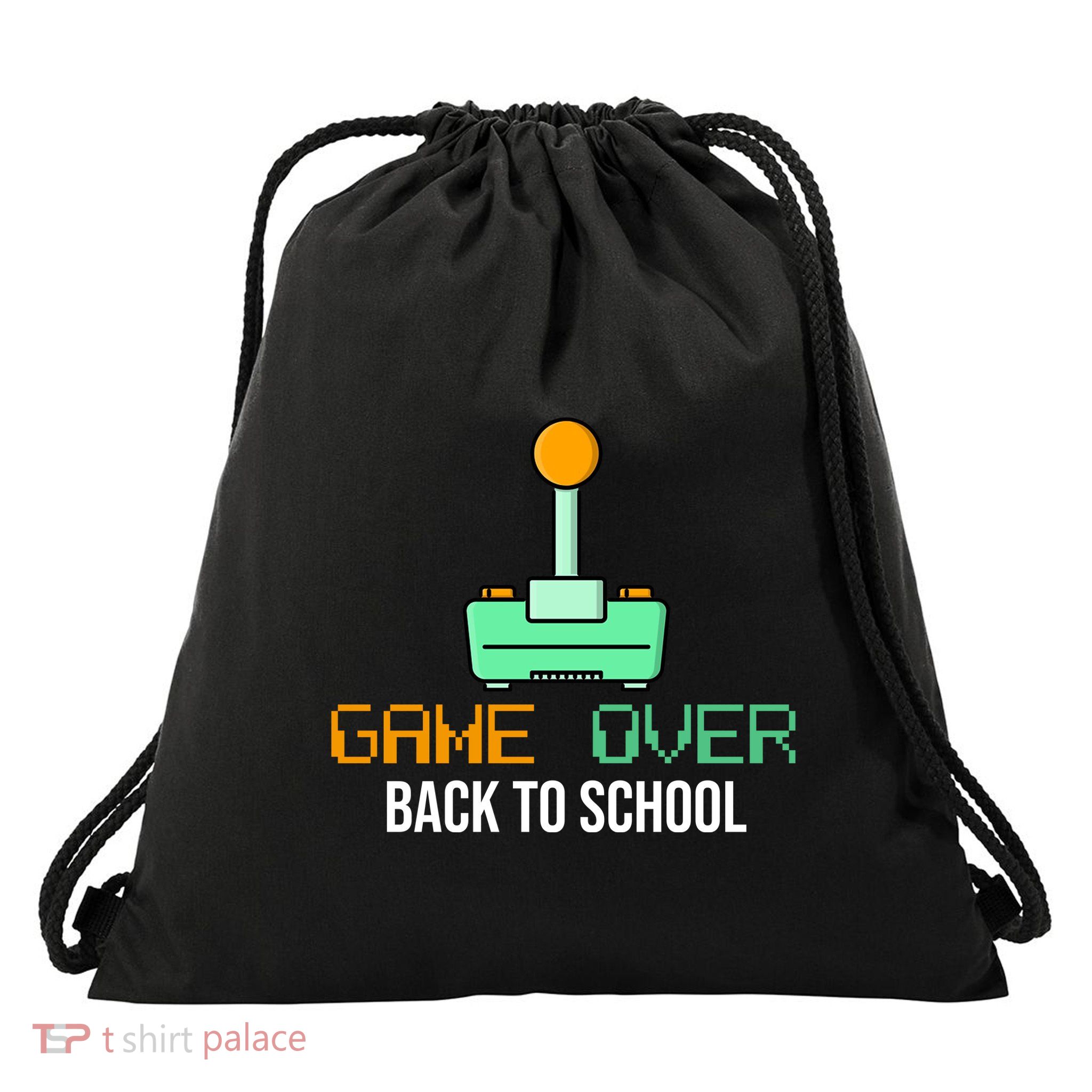 Game Over Back To School Gaming Drawstring Bag