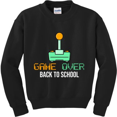 Game Over Back To School Gaming Kids Sweatshirt