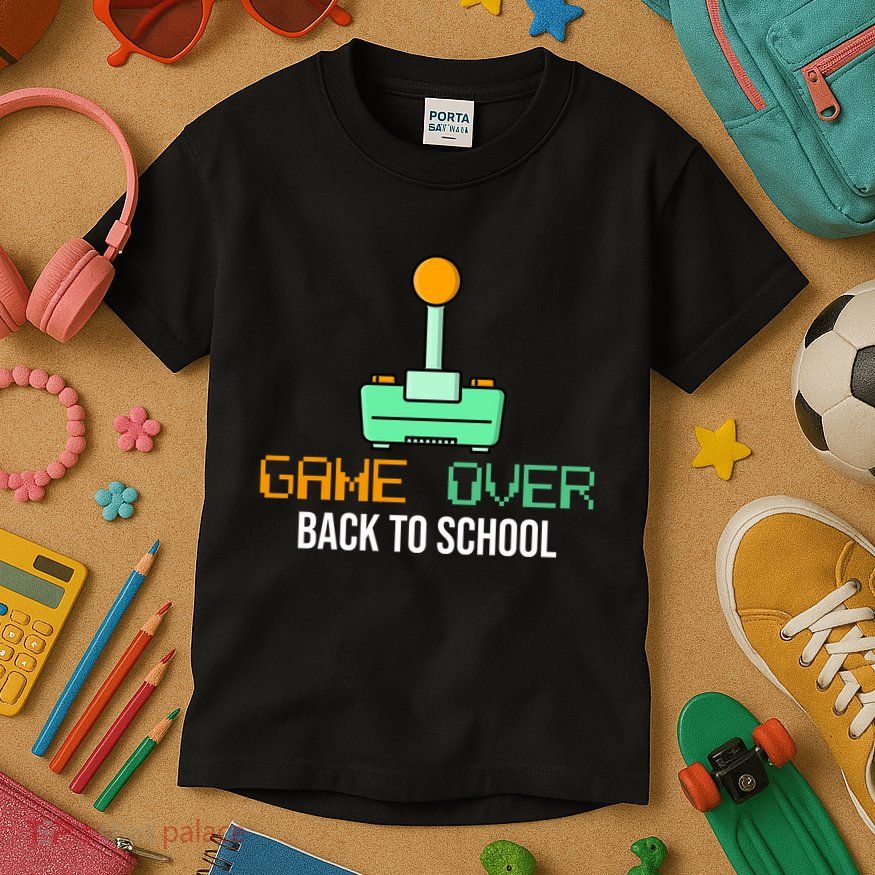 Game Over Back To School Gaming Kids T-Shirt