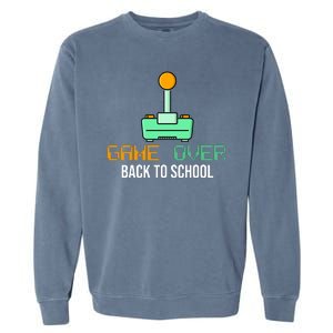 Game Over Back To School Gaming Garment-Dyed Sweatshirt