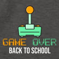 Game Over Back To School Gaming Vector Backpack
