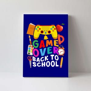 Game Over Back To School Gamer Controller 1St Day Of School Cool Gift Canvas