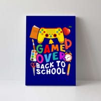 Game Over Back To School Gamer Controller 1St Day Of School Cool Gift Canvas