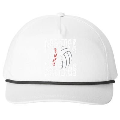 Grandpa Of Ballers Ball Grandfather Volleyball Baseball Snapback Five-Panel Rope Hat