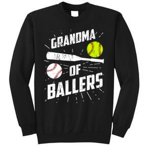 Grandma Of Ballers Funny Baseball Softball Mothers Day Gift Sweatshirt