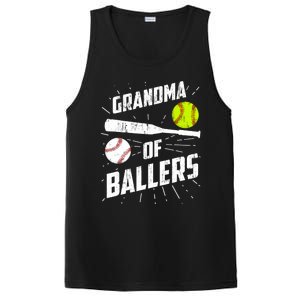 Grandma Of Ballers Funny Baseball Softball Mothers Day Gift PosiCharge Competitor Tank