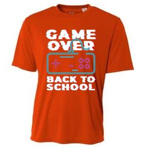 Game Over Back To School Now Institution School Gift Cooling Performance Crew T-Shirt