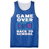 Game Over Back To School Now Institution School Gift Mesh Reversible Basketball Jersey Tank