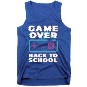 Game Over Back To School Now Institution School Gift Tank Top