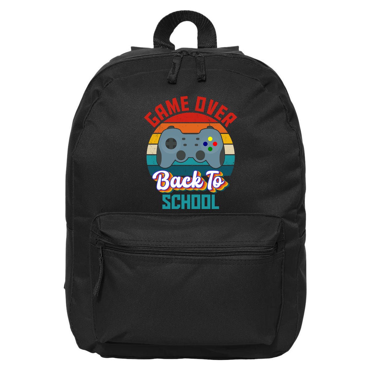Game Over Back To School Funny Gamer 16 in Basic Backpack