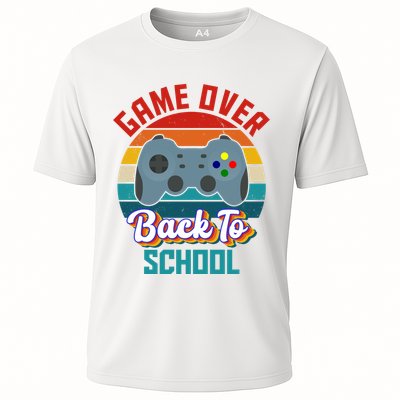 Game Over Back To School Funny Gamer Performance Shirt