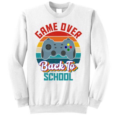 Game Over Back To School Funny Gamer Sweatshirt