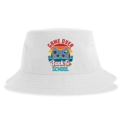Game Over Back To School Funny Gamer Sustainable Bucket Hat