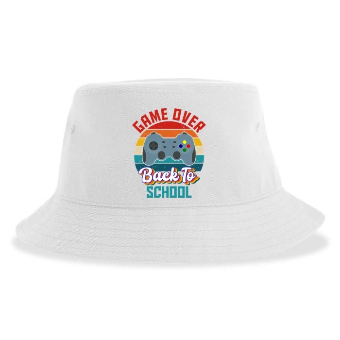 Game Over Back To School Funny Gamer Sustainable Bucket Hat