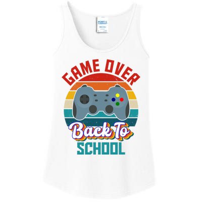 Game Over Back To School Funny Gamer Ladies Essential Tank