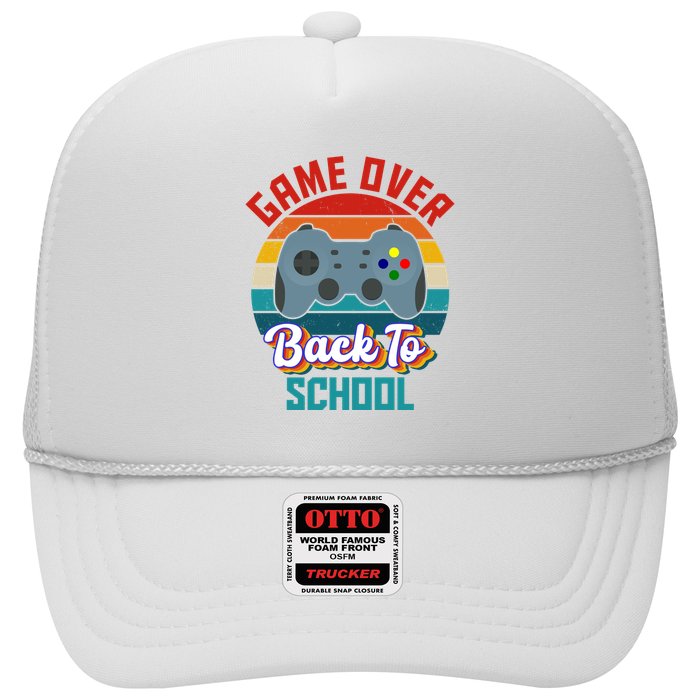 Game Over Back To School Funny Gamer Trucker Hat