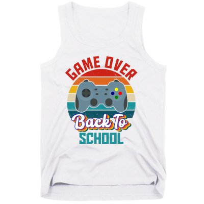 Game Over Back To School Funny Gamer Tank Top