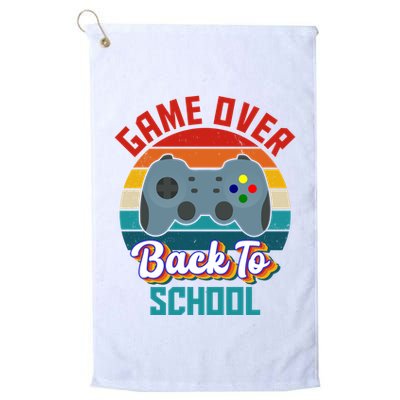 Game Over Back To School Funny Gamer Golf Towel