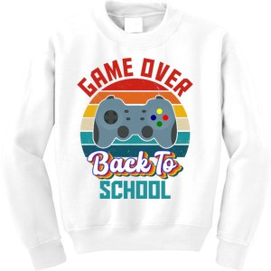 Game Over Back To School Funny Gamer Kids Sweatshirt