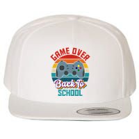 Game Over Back To School Funny Gamer Wool Snapback Cap
