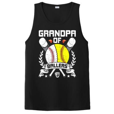 Grandpa Of Ballers Baseball Lover Gift PosiCharge Competitor Tank