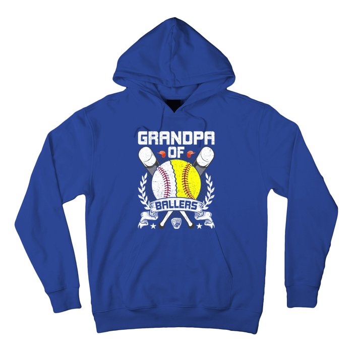 Grandpa Of Ballers Baseball Lover Gift Hoodie