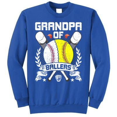 Grandpa Of Ballers Baseball Lover Gift Sweatshirt