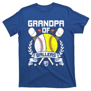 Grandpa Of Ballers Baseball Lover Gift T-Shirt