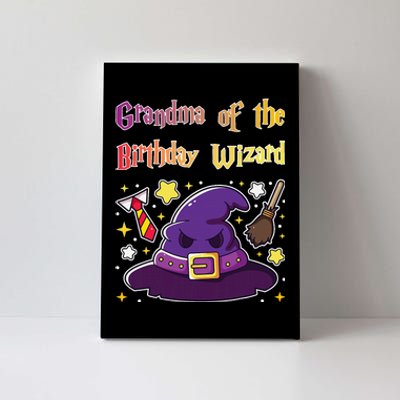 Grandma Of Birthday Wizard 9th Birthday Magic Theme Party Canvas