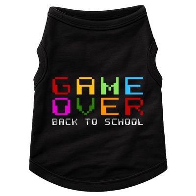 Game Over Back To School Doggie Tank