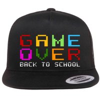 Game Over Back To School Flat Bill Trucker Hat