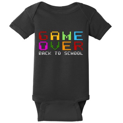 Game Over Back To School Baby Bodysuit