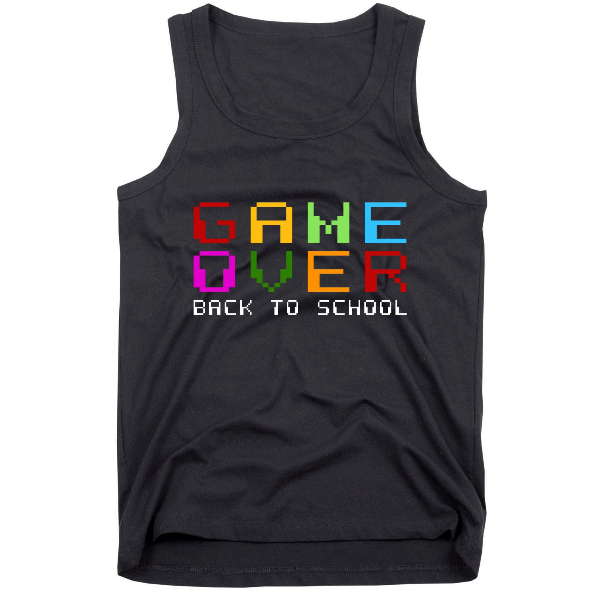 Game Over Back To School Tank Top