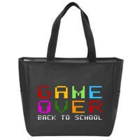 Game Over Back To School Zip Tote Bag