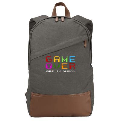 Game Over Back To School Cotton Canvas Backpack