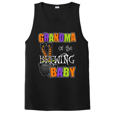 Grandma Of Brewing Baby Halloween Theme Baby Shower Spooky PosiCharge Competitor Tank