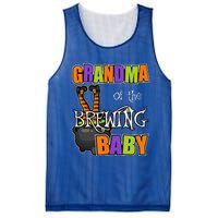 Grandma Of Brewing Baby Halloween Theme Baby Shower Spooky Mesh Reversible Basketball Jersey Tank