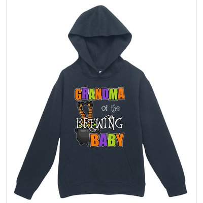 Grandma Of Brewing Baby Halloween Theme Baby Shower Spooky Urban Pullover Hoodie