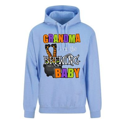 Grandma Of Brewing Baby Halloween Theme Baby Shower Spooky Unisex Surf Hoodie