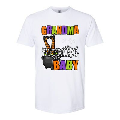 Grandma Of Brewing Baby Halloween Theme Baby Shower Spooky Softstyle CVC T-Shirt