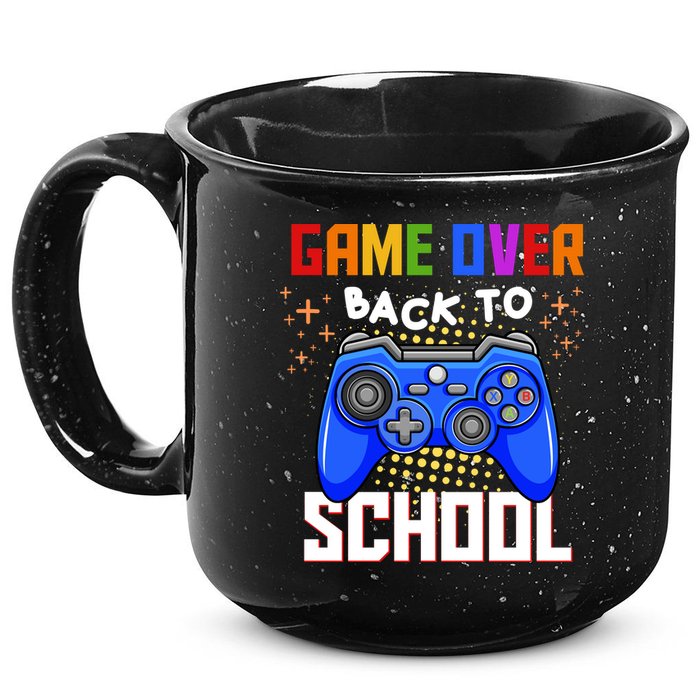 Game Over Back To School Funny 15oz Campfire Ceramic Mug