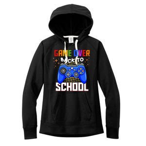 Game Over Back To School Funny Women's Fleece Hoodie