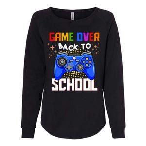 Game Over Back To School Funny Womens California Wash Sweatshirt