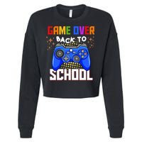 Game Over Back To School Funny Cropped Pullover Crew
