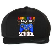 Game Over Back To School Funny Wool Snapback Cap